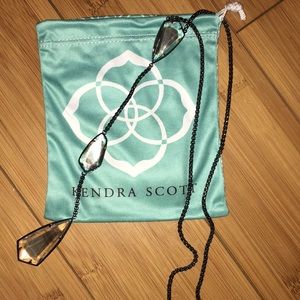 Kendra Scott Suspended Black Necklace